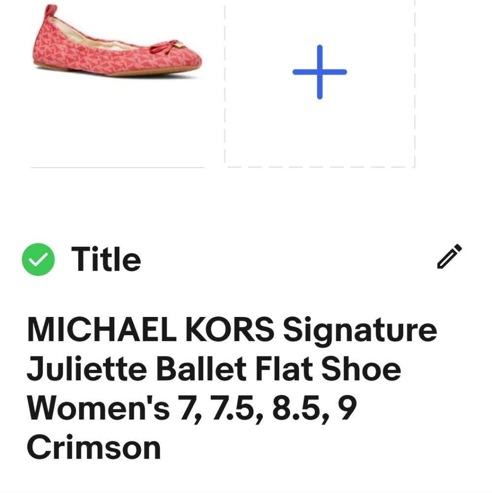 Micheal Kors Signature Juilette Ballet flat